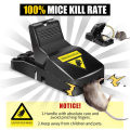 Pack of 1,2,3 Reusable Plastic Mouse Traps for House, Small Rat Traps Quick Effective Snap Traps, Easy to Set Mice Trap Mouse Catcher, Reusable Mouse trap, Safe Mice Trap for Indoor Outdoor Home Garden - Black. 