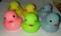 PACK OF 6 Multi Colour Rubber Duck Water Play For Kids - Soft Rubber Whistle Ducks/Duck Toy For Kids(Boys And Girls) - Water Ducks Soft Rubber Baby Bath Toy With Whistle For Kids. 