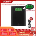 【2023】 Soshine E3S Power Bank DIY 18650 Battery Charger LCD Display USB Mobile Charger Battery Charge Storage Box Without Battery. 