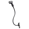 Mic Flexible Gooseneck Clamp Microphone Stand 360 Degree Flexible Gooseneck Microphone Stand Adjustable Desk Mic Arm Stand with Clip. 