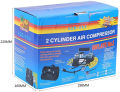 Dual 2 Cylinder Heavy Duty Double Air Compressor Or Car Inflator 628 4x4. 