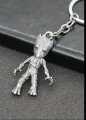 Disney Marvel Metal Groot Keychain Boy Girl Guardians of The Galaxy Groot Keychain Backpack Pendant Tree Cartoon Figure Toy Gift .  keychain for boys - keychain for kids - keychain for girls - keychain for bag. 