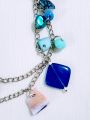 Bracelets of Double Chains, Charms, Beads | Elegant Bracelet With Extension | Unique Fashion Accessories | Beautiful and Lightweight Jewelry. 