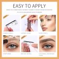 One Step Eyebrow Stamp Shaping Kit Brow Powder Stamp Makeup with 3 Reusable Eyebrow Stencils and Eyebrow Pen Brushes Hairline Powder Long Lasting Buildable Eyebrow Makeup. 