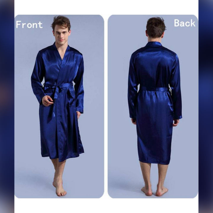 Men%20Dual%20Pocket%20Silk%20nightwear%20Gown%20-%20Image%202
