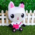 28CM Backpack Cat Plush Toy Gabby Dollhouse Cartoon Stuffed Doll Animals--colorful. 