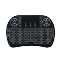 Mini Wireless Keyboard with Touchpad & LED Backlight – 2.4GHz, Rechargeable, Multi-Device Compatible. 