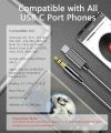 USB C to 3.5mm Audio Aux Cable, USB C to 3.5mm Headphone Audio Stereo Cord Car Aux Cable Compatible with iphone 15 Pro Max Google Pixel 6/5/4/4XL/3XL/2XL, Samsung Galaxy S22/S22+/S21/S21+/S21FE/ Note 20 Ultra/Note 10+. 