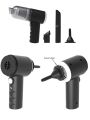 3 in 1 Vacuum Cleaner Rechargeable Dual Mode Cordless Handheld Wireless Handy Portable Light Weight, Mini Vacuum Cleaner for Car Sofas Carpet Interior & Home Office Cleaning Tool Strong Suction. 