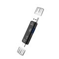 5 in 1 OTG USB Card Reader - USB, Micro & Type C Connectivity - Support Micro SD Card & USB [C.M.Tech]. 