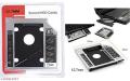 Second 2nd HDD Caddy Case 9.5mm/12.7mm  SATA 2.5'' HD Hard Disk Drive Enclosure SSD Case Box For Laptop CD-ROM DVD-ROM. 