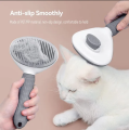 Pet Button Brush - 1 Push Remove Hair for Cats  Dogs Random Color. 