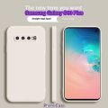【Public】For Samsung Galaxy S10 Plus Case Classic Design Precise Cutouts Anti-Fingerprint Sweat-Resistant Smooth Touch Premium Texture Shockproof Protective Cover. 