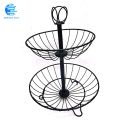 New Export Quality Iron 2 & 3 Tier Detachable Fruit Basket Stand, Dining Table & Kitchen Counter Organizer, Vegetable Basket, Onion stand for kitchen, Heavy Duty Kitchen Storage Basket Stand, Sabzi stand for kitchen, Tokri. 