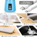 Portable Blender,Personal Blender,Smoothies Mini Jucier Cup USB Rechargeable and Personal Size Blender Shakes,380ml,Fruit Juice,Mixer. 