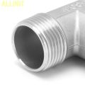 Allinit T Shaped Connector G1in Male Thread Stainless Steel Tee Adapter Hardware Pipe GP. 
