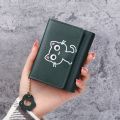 Women Wallet Cute Cat Short Wallet Leather Small Purse Girls Money Bag Card Holder Ladies Female Hasp Creative Fashion Wallet. 
