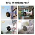IMOU Bullet 2E 5MP Outdoor Weatherproof Full Color Night Vision Smart Home Security / CCTV Wi-Fi IP Camera Built-in microphone. 