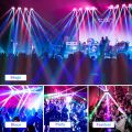 Stage Light, Moving Head DJ Light for Parties, RGBW Spider LED Light, Sound Activated & DMX-512 Control for Party, Club, Wedding Event, Carnival Festival, Disco Stage Lighting. 
