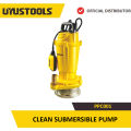 750W 1HP 220V Submersible Clean Water Pump with Copper Wire Coils  Stainless Steal Base & High Quality Bearings - UYUSTOOLS PPC001. 