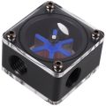 G1/4 Port 3 Impeller Pom Acrylic Water Flow Meter Current Meter Indicator Water Cooler for Computer Pc Water Cooling System. 