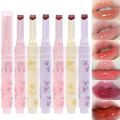 Gege Bear Jelly Lipstick Pen Heart Shape Mirror Watergloss Lip Glaze Moisturizing Sexy Lip Tint Long-lasting Waterproof Lips Makeup. 