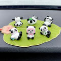 6/8Pcs Cute Mini Giant Panda Car Dashboard Ornaments Car Navigator Screen Decoration Doll Car Interior Accessories Toy Gift Girl. 