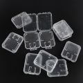 Plastic Organizer Case Clear Card Container Memory Card Case SD Card Case Small Storage Box SD Memory Card Case. 