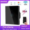 SMATRUL WIFI  smart switch - for AC  Air Conditioner Water heater - 20A 1 Gang 1 Way DP Switch Heater Switch 110V 220V. 