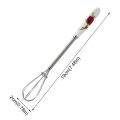 Mini Egg Beater Mixer Stainless Steel with Ceramic Handle Hand Whisk Beater Stir Rod Stirrer Blender Small. 