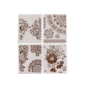 4Pcs/Lot Reusable Circle Edge DIY Layering Stencils Painting Scrapbook Coloring Embossing Album Decorative Card Template. ID 04. 