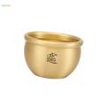 Brass Fortune Cylinder Wealth Money Pot Copper Fortune Cylinder for Home Decor. 