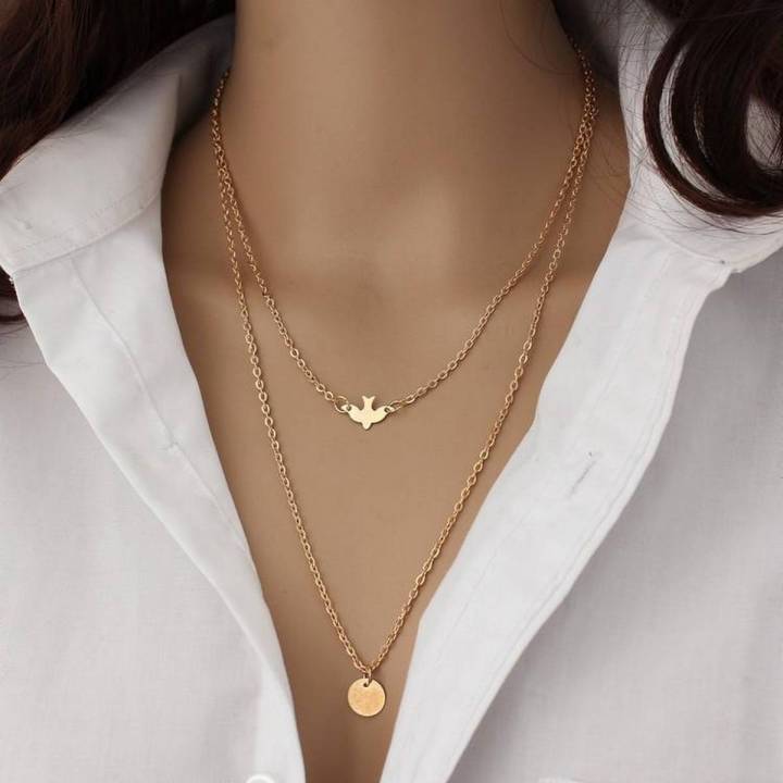 Treasure Box 925 Sterling Silver bird peace pigeon Choker Necklace for Sister Girlfriend Wife Daughter Faith Hope Love Necklace Jewelry