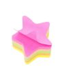 Star Shaped Multicolor Sticky Notes, Bright Colors Self Stick Writing Pads 3X3 inch - Pack of 1 / 100 Sheets. 