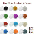 12 Pcs Multicolor Dust Glitter Powder Eyeshadow Makeup Palette - Loose Pigment Sparkling Dusty Eye Shadow - Mix 12 Color Shiny Shimmer Eyeshade Nail Art Eye Shade Kit. 