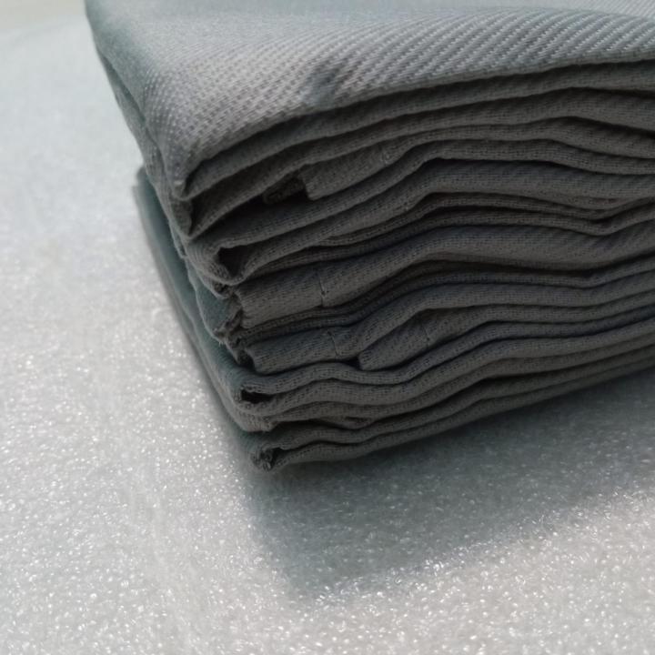 Dinner Cloth Napkins - Pack of 12 (20 x 20 inches) Export Quality Grey, White, Navy, Linen
