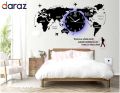 World Map Clock, world map, wall clocks, clocks for home, map clock, For Home, Office, Cafe, Hotel Restaurant Modern Design Wall Décor Home Decoration map clock with Helping Chart. 