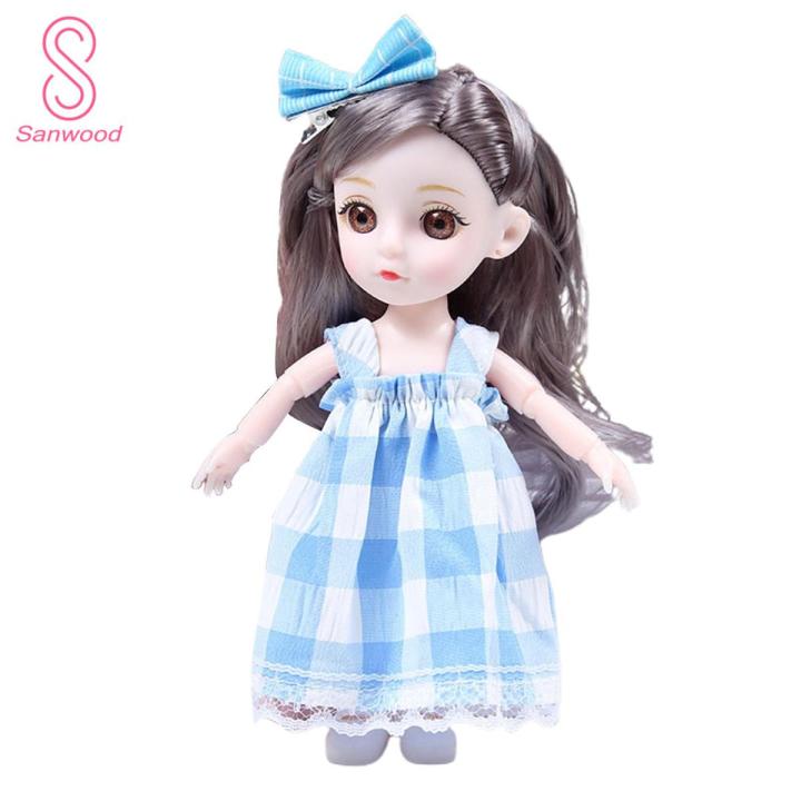 Clothes Changing Doll Cute Rich Facial Details BJD Dolls with Clothes Play House Toy