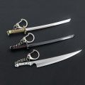Anime Bleach Kurosaki Ichigo Zangetsu Keychain Tensa Zangetsu Zanpakuto Pendant Key Chain for Men Car Keyring Gift. 