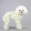 Five-color pet home clothes, cute little yellow duck four-legged dog pajamas S-XXL. 