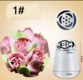 3 Pcs Russian Tulip Icing Piping Nozzles Stainless Steel Flower Cream Pastry Tips Nozzles Cake Decorating Tools. 