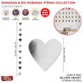 Eid Mubarak String Bunting Banner, Decorations Happy Eid Banner For Eid Party Supplies Eid Decor, Drawing Room & Lounge Celebrate Islamic Festive Event With Hanging String Decorate Your Home Office & Shop Blessed Eid Mubarak Party Supplies. 
