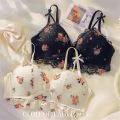 Flourish Fashion new style Cute Lace Flower embroidered Adjustable Straps soft and comfortable Push Up Bridal Padded Bra 017 & 834. 