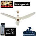 GFC Fan Ceiling 56 Inch Saphire Model AC DC Inverter Remote Control Pure Copper Wire. 