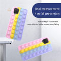 【BestGO】iPhone 12 Pro iPhone11 iPhone6 6s 7 8 Plus XS XR Pop it Fidget Push Bubble Soft TPU Phone Case Sensory Stress Reliver Toy Cover DGX. 