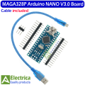 CNC shield V4 engraving machine 3D printer A4988 driver expansion board for Arduino NANO V3. 0 with USB nano 3.0 cable by Electrica. 