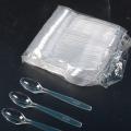 Transparent Plastic Disposable Spoon (200-pc). 