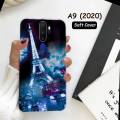 Oppo A9 2020 Pouch Cover - Eiffal Tower Soft Back Cover Case for Oppo A9 2020. 