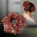 Hair Band Tight Lace Flower Girls Hair Scrunchy. 
