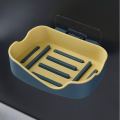 Double Layers Soap Holder Wall Mount  Soap Dish Stick-on Soap Saver With Drain. 